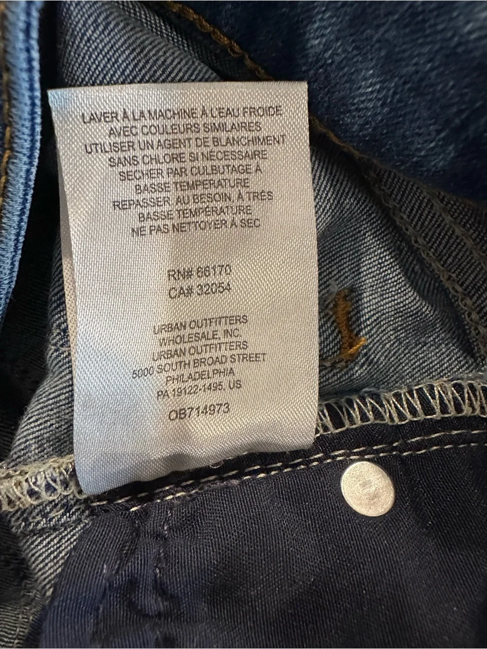 Free People Mid-Blue Flared Jeans with Frayed Hem